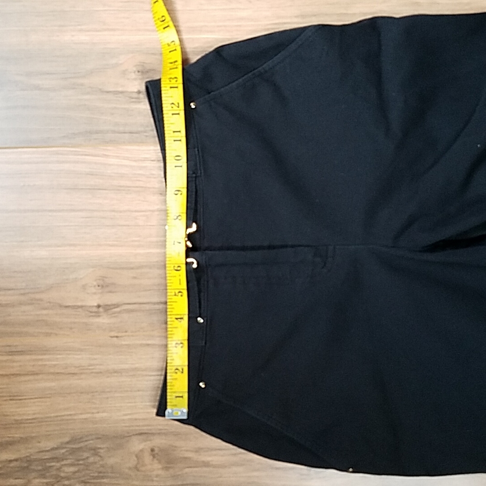 ST JOHN SPORT By Marie Gray Utility Cargo Black Cotton Spandex Pants 4 - Picture 12 of 17